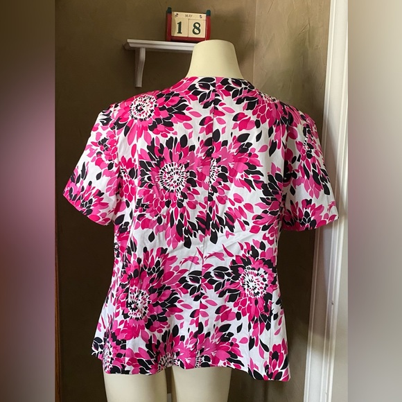 Dana Kay Plus size blazer women’s blazer floral print open front, 18W - Picture 2 of 13